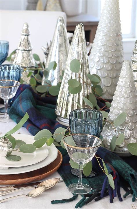 Eclectic Blue Christmas Tablescape 2018 Rooms For Rent Blog