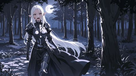 Artstation Vampire Anime Girl 4k Wallpaper
