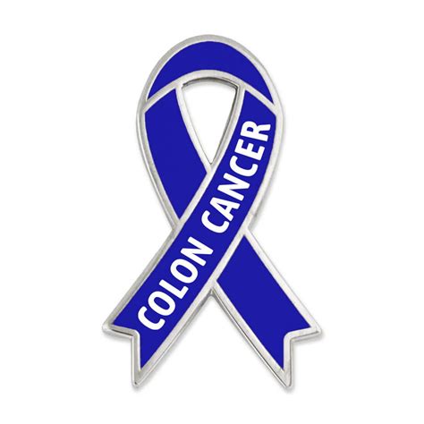 Pinmarts Colon Cancer Blue Awareness Ribbon Enamel Lapel Pin Walmart