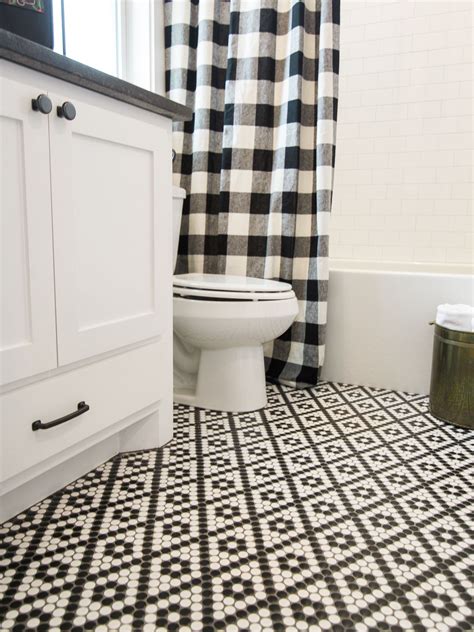 30 Black Penny Tile Bathroom Floor Decoomo