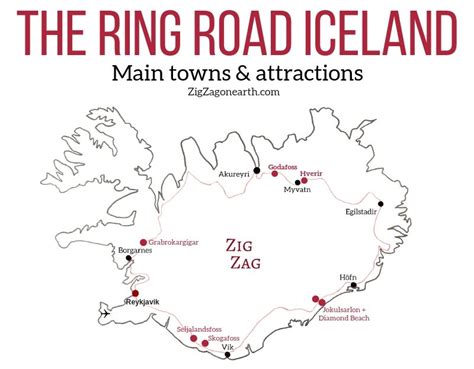 The Ring Road Iceland Map Attractions Itinerary