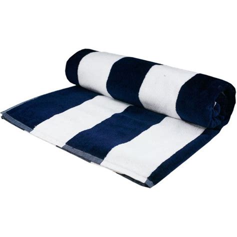 Nautical Navy And White Striped Eygptian Cotton Beach Towel 1980 Php