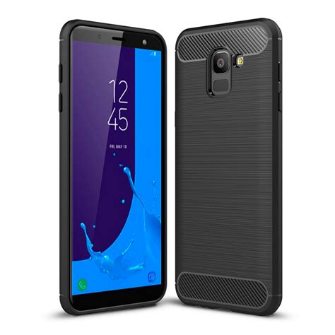 German Tech Funda Tpu Elite Carbon Negra Para Samsung Galaxy J6 2018