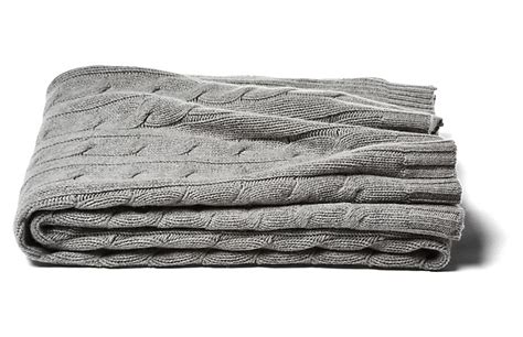 Shop over 130 top knit throw blanket and earn cash back all in one place. Cable-Knit Cashmere-Blend Throw, Gray in 2020 (With images ...