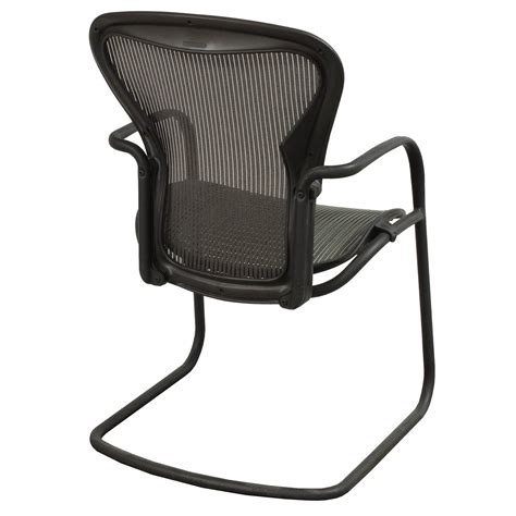 Herman miller aeron ergonomic office chair with standard tilt and zonal back support | fixed arms and. Herman Miller Aeron Used Side Chair, Nickel | National ...