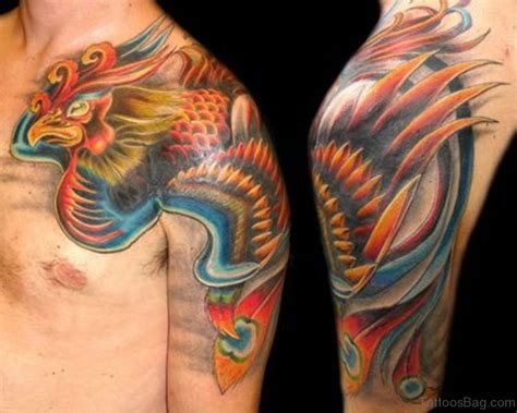 88 Fetching Phoenix Shoulder Tattoo Designs