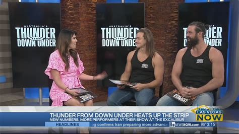 thunder from down under heats up the strip youtube