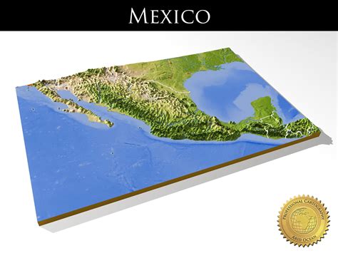 Mexico High Resolution 3d Relief Maps 3d Model Cgtrader