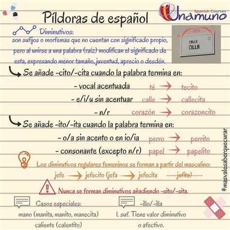 Qué Son Los Diminutivos Y Cómo Formarlos En Español Apuntes De