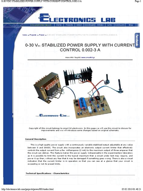 Variable output voltage | arduino controlled variable power supply. 0-30 Vdc Stabilized Power Supply With Current Control 0.002-3 A | Mains Electricity | Power Supply