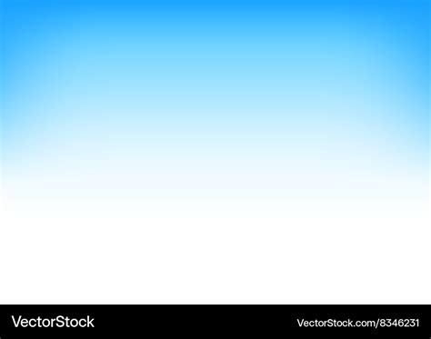 White Blue Sky Gradient Background Royalty Free Vector Image