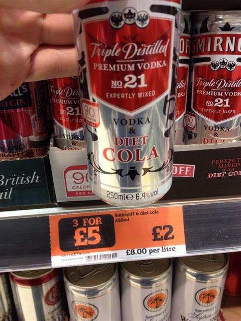Just Spotted These Premixed Vodkadiet Coke Cans Perfect For The
