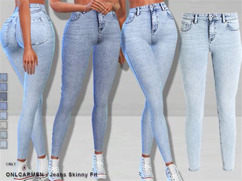 Only Carmen Jeans Skinny Fit By Pinkzombiecupcakes At TSR Sims Updates