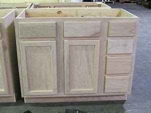 Take an unfinished vanity cabinet and learn how to stain and install it yourself! Sink Base 42" unfinished, long enough for vintage sink ...