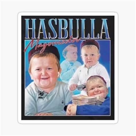 Hasbulla Magomedov Retro Graphic Sticker For Sale By Parkerbaxter78