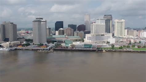 4k Stock Footage Aerial Video Tilt To Reveal Downtown New Orleans