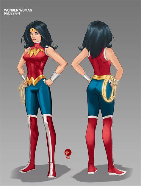 artstation wonder woman redesign