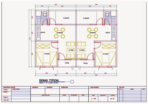 Semua desain gambar desain rumah sketchup tips rumah. Rancangan Denah Rumah Kontrakan Ukuran 3x5 | Denahose