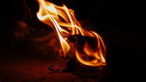 Fire Burn Flame Ashes Dark 4k Hd Wallpaper
