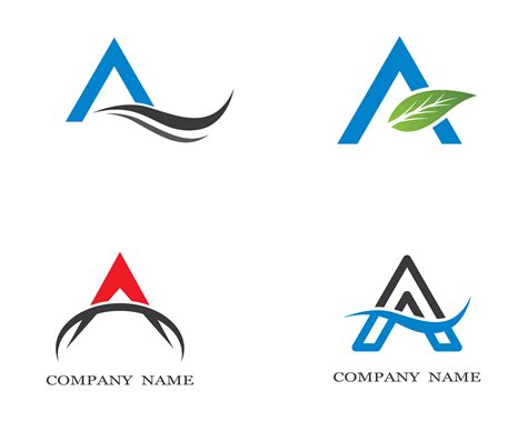 Letter A Simple Logo Set - Download Free Vectors, Clipart Graphics 