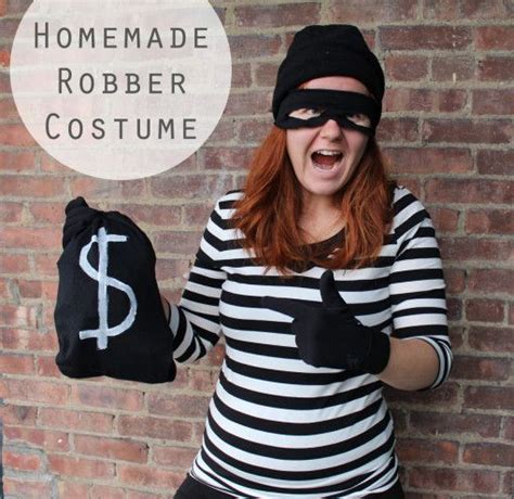 Easy Homemade Robber Costume The Thrifty Ginger Halloween Dress Up