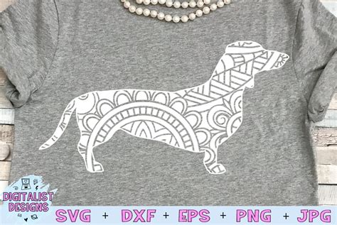 Download Dachshund SVG | Dog SVG | Mandala SVG (483210) | Cut Files | Design Bundles