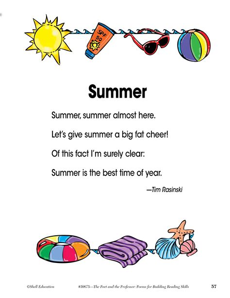 15 Fun Summer Poems For Kids Artofit