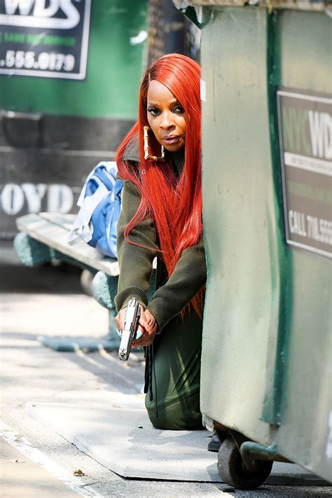 Pics Mary J Blige On Set Of ‘power Book Ii Ghost In Nyc
