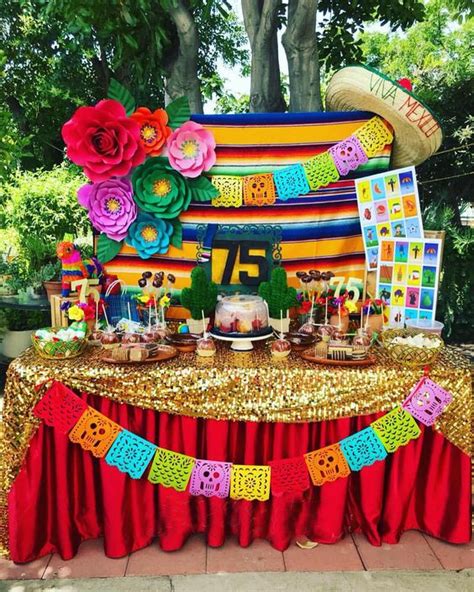 Mexican Fiesta Birthday Party Fiesta Theme Party 50th Birthday Party Party Themes Party