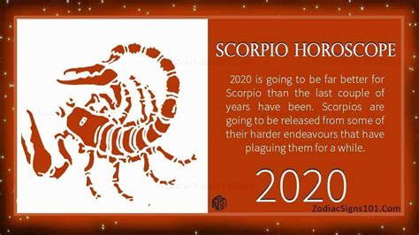 Scorpio 2020 Horoscope Zodiacsigns101