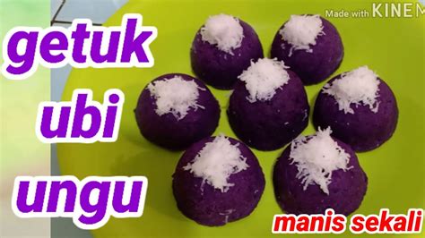 Getuk merupakan kue basah yang terbuat dari ketela pohon atau singkong. resep getuk ubi ungu - YouTube