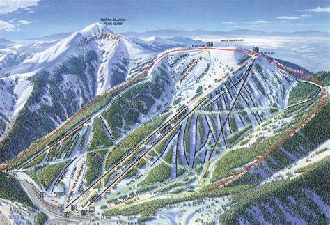 Caaant Wait To Go Back Ruidoso New Mexico Ski Apache Ski Slope Map