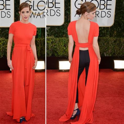 Vogue A La Mode Emma Watson Golden Globes
