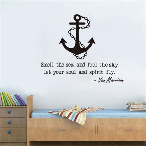 Funny Sailing Quote With Anchor Wall Sticker Home Decor Living Room