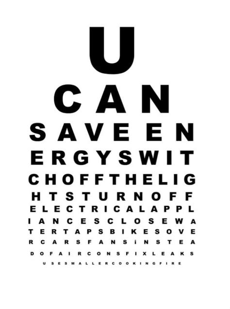 Letter Size On Snellen Chart Leteler Free Printable Mini Eye Exam