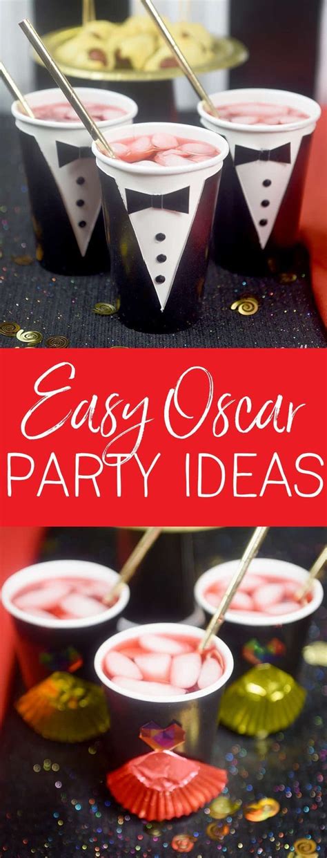 5 Easy Oscar Party Ideas Hollywood Theme Party Food Red Carpet Theme