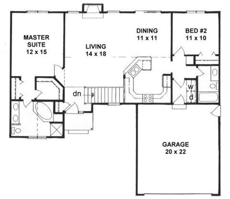Please see the floor plan below. Plan #1218 - 2 split-bedroom Ranch | House Plans ...