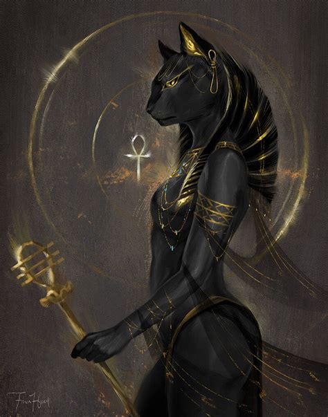 Bastet Print — Lunaurum Art Egyptian Goddess Art Bastet Goddess Bastet