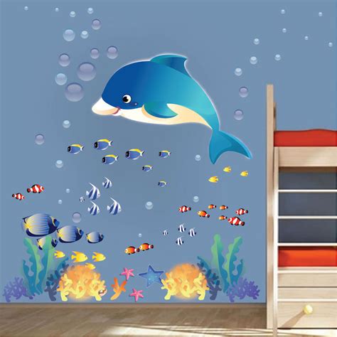 Under The Sea Wall Decals Fish Bedroom Stickers