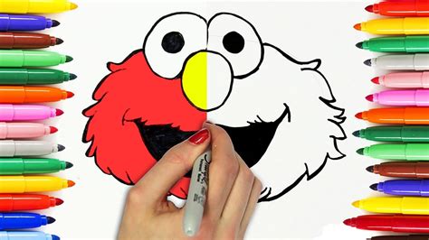 How To Draw Elmo And More Characters Step By Step Drawing Tutorial