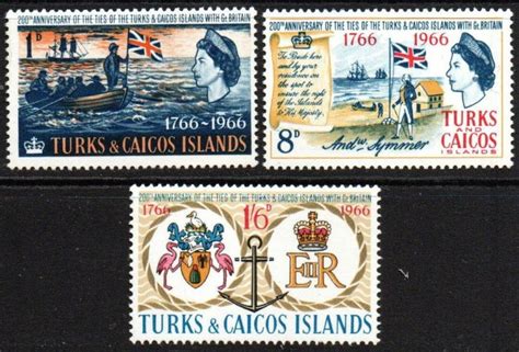 Turks Caicos Islands Sc 152 154 MNH Caribbean Turks And Caicos