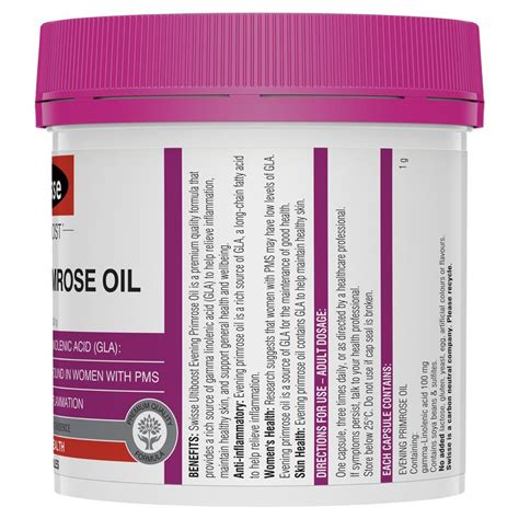 Research suggests that women with pms may have low levels of gla. Buy Swisse Ultiboost Evening Primrose Oil 200 Capsules ...