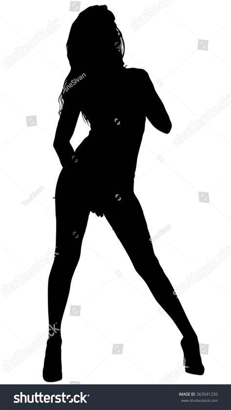 Sexy Woman Silhouette Stock Vector Royalty Free 363541250 Shutterstock