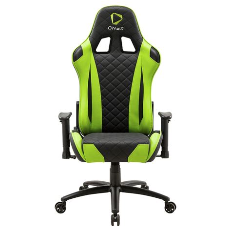 Onex Gx330 Series Faux Leather Officegaming Chair Blackgreen Onex