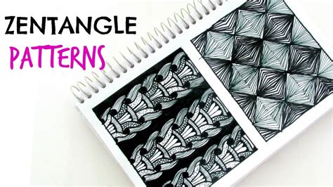 How To Draw Zentangle Patterns Step By Step Youtube