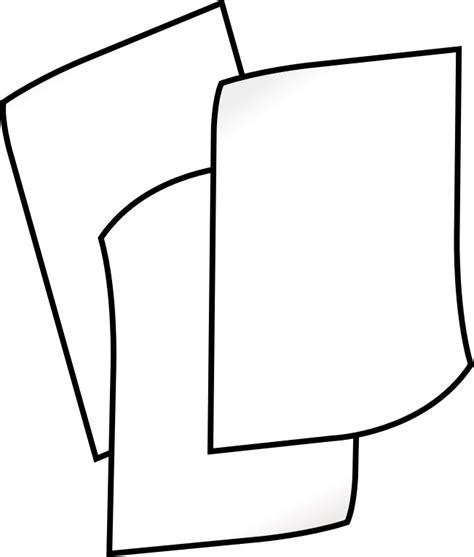Stack Of White Paper Openclipart
