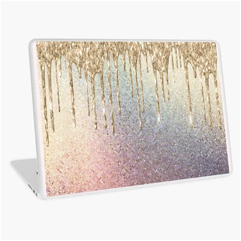 Rose Gold Glitter Laptop Skin For Sale By Quintavale Redbubble