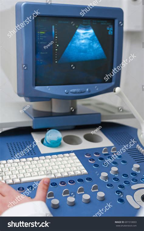 Procedure Ultrasound Examination Diagnosis Research Diseases Foto Stock
