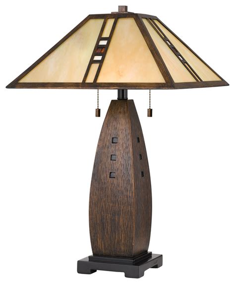 Quoizel Tiffany Two Light Table Lamp Tf T Craftsman Table Lamps