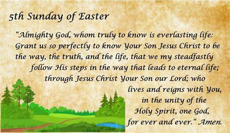 Collect For The Fifth Sunday Of Easter Adapted From The Anglican Church